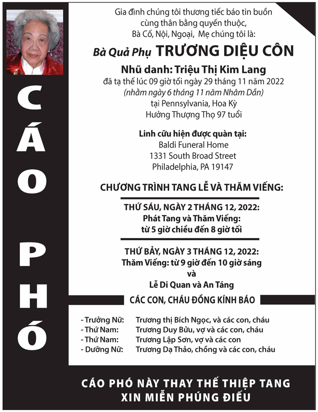 cáo phó