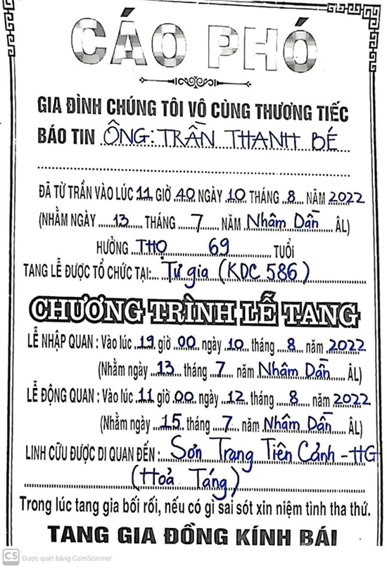 Cáo Phó