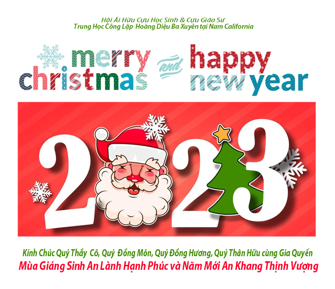 Merry Christmas-happy New Year 2023