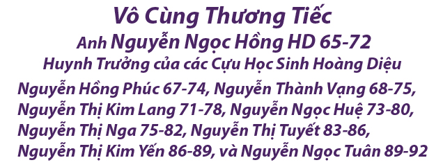 Vô cùng thương tiếc