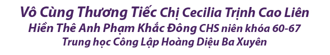 Vô cùng thương tiếc