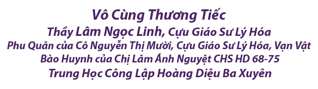 Vô cùng thương tiếc