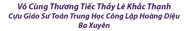 Vô cùng thương tiếc